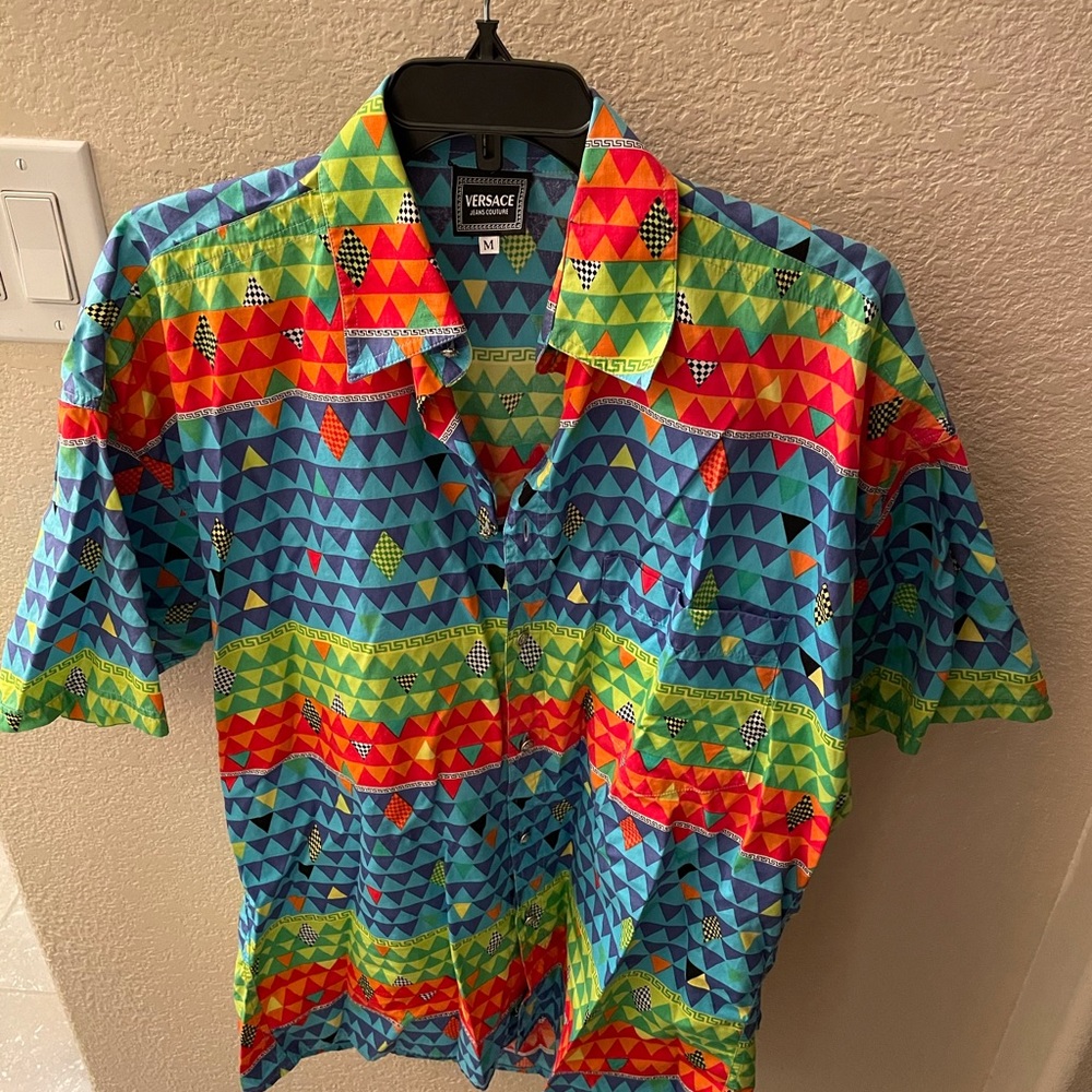 Vintage Versace M Short Sleeve button up